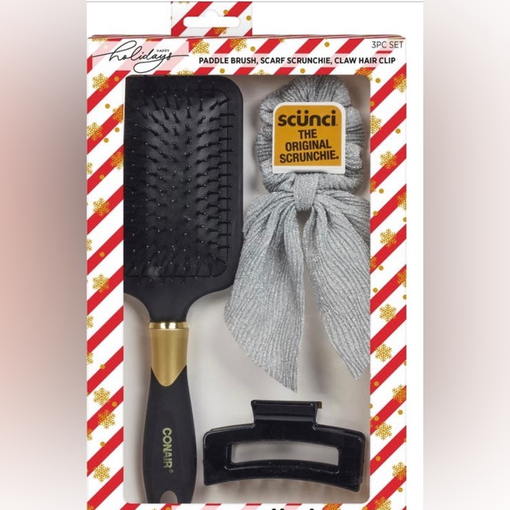 New in box, Conair and Scunci 3 pc set